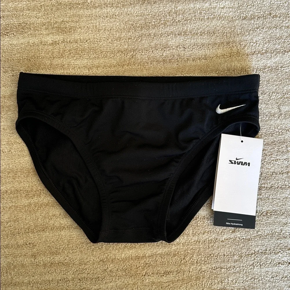 NWT Nike Swim HydraStrong Essential Black Men's Swim Brief Size Small 28”